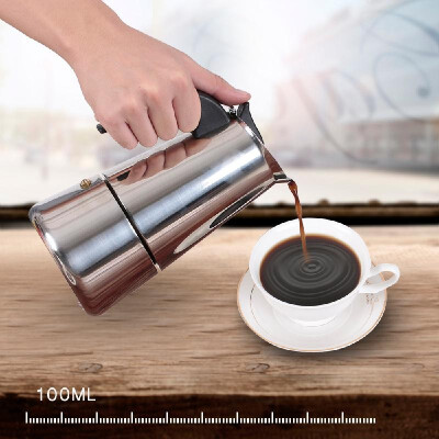 

9 Cup 450mL Stainless Steel Espresso Stove Percolator Espresso Maker Pot Stove Top Coffee Maker Italian Espresso Coffee Maker Pot