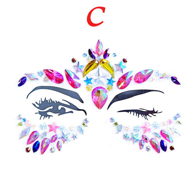 

〖Follure〗Face Gems Adhesive Glitter Jewel Tattoo Wedding Festival Rave Party Body Make Up