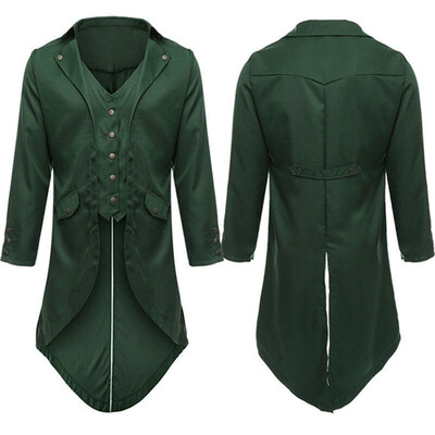 

Luxury Mens Swallow-tailed Crop Coat Tuxedo Banquet Stage Tail Coat Overcoat