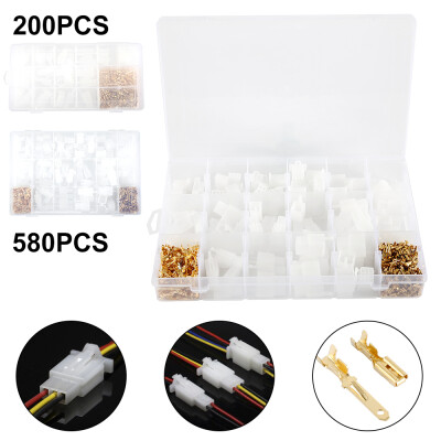 

200580Pcs 28mm 3469 pin Automotive Electrical wire Connector Male Female cable terminal plug Kits Motorcycle ebike car Kit