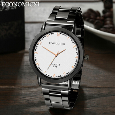 

Gobestart Mens Watch Steel Band Business Fashion Watch Quartz Watch
