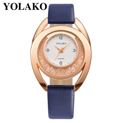 

YOLAKO Watch Women Bracelet Ladies Watch With Rhinestone Clock Womens Vintage Fashion Dress Wristwatch Relogio Feminino Gift 533