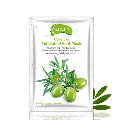 

Olive Oil Exfoliating Foot Mask Remove Dead Skin Smooth For Feet Skin Care 1PCS