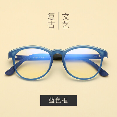 

2019 new fashion retro childrens mirror anti-blue light ultra light imitation TR90 can be equipped with myopia childrens mirror factory direct