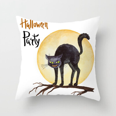 

New Halloween Pumpkin Pillow Case Waist Throw Cushion Cover Sofa Holiday Decoration Home Sofa Decor 17 Styles