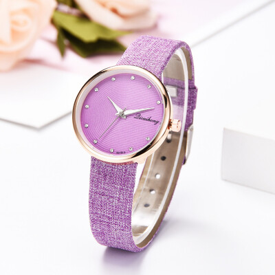 

〖Follure〗Fashion Simple And Simple Casual Monochrome Leather With Strap Ladies Watch