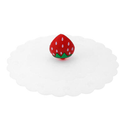 

Silicone Fruit Heat Resistant Cup Cover Tea Coffee Leafproof Drink Lid Cap