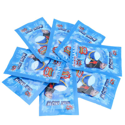 

Siaonvr 10Pack Magic Instant Fake Fluffy Snow Super Absorbant Christmas Wedding Decor