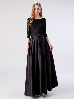 

Juexiuxinniang Banquet Evening Gown Dinner Black Long Annual Meeting Dresses Womens Field Queen Net Yarn 9517