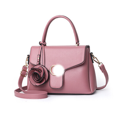 

Ladies bag 2019 spring new handbag flower fashion handbag simple shoulder diagonal package