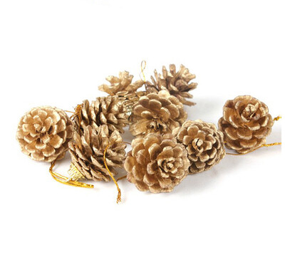 

Tailored 9pcs Christmas Pine Cones Bauble Xmas Tree Party Hanging Decoration Ornament