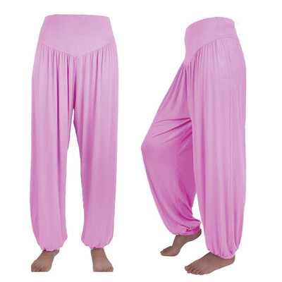 

Womens Elastic Loose Casual Modal Cotton Soft Yoga Sports Dance Harem Pants