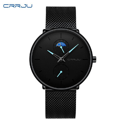 

CRRJU 2263B Man Watch Man Sport Watch Man Waterproof Outdoor Wristwatch Mans Quartz Male Watch Military Army Watch for Men