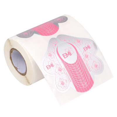 

100Pcs Nail Form Sticker Nail Art Tip for Acrylic UV Gel Nail Extension Guide Self-Adhesive Form Manicure DIY Tool