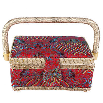 

Greensen Household Fabric Craft Thread Needle Sewing Basket Storage Box Organizer Sewing Kit Accessories