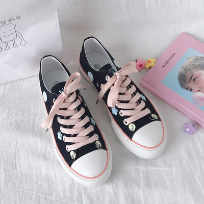 

Shoe women 2019 tide shoes summer Hyun-a Kim wind net red students Korean version of Joker Lee Sungkyoung cute fairy canvas shoes