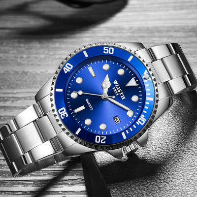 

Caroline Business Mens Casual Luminous Watch Customized Waterproof Steel Strap Watch