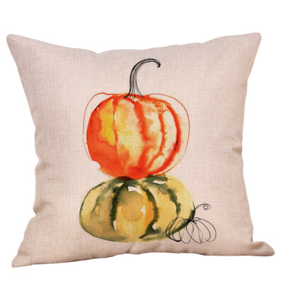 

〖Follure〗Fall Halloween Pumpkin Pillow Case Waist Throw Cushion Cover Sofa Home Decor