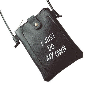 

Tailored Cute Women Letter Mini Bags Leather Small Clutch Girl Shoulder Messenger Bag BK