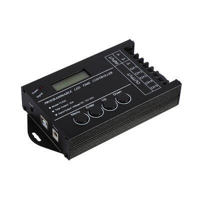 

Greensen DC1224V 20A Programmable LED Time Controller 5 Channels Color Adjustable With CD USB Cable