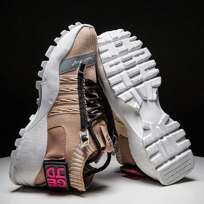 

Net red ins old shoes 2019 mens shoes new thick-soled tide shoes breathable flying woven sports shoes youth casual shoes