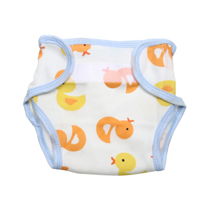 

Baby Infants Breathable Soft Cotton Diaper Pants Reusable Cartoon Nappy