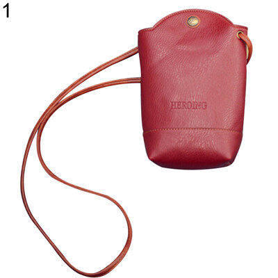 

Fashion Women\s Mini Faux Leather Cross Body Bag Purse Bucket Phone Bag Gift
