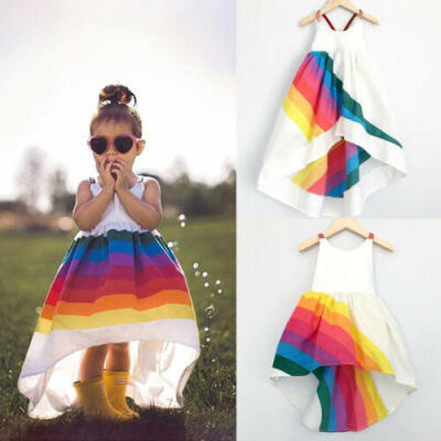 

US Stock Girls Princess Dress Kids Baby Party Pageant Casual Beach Tutu Dresses