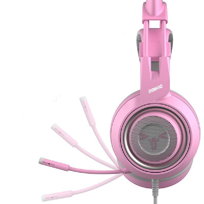 

SOMIC G951S Wired Gaming Headset Pink Cat Ear Headphone with Mic 71 Sound Channel 35mm for Xbox one