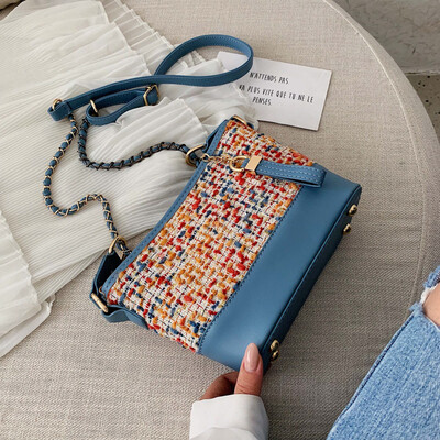 

Qiao Bani 2019 new Korean chic fashion hit color wandering bag shoulder diagonal trend handbags a generation