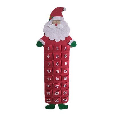 

Christmas Advent Calendar Santa Claus Snowmen Hanging Christmas Calendar Door Wall Window Christmas Decor