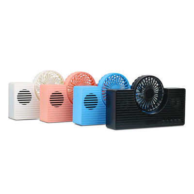 

Mini BT Speaker with Fan Wireless Phone Speaker Multi-functional Portable Sound Box Support TF Card AUX IN MP3 Player