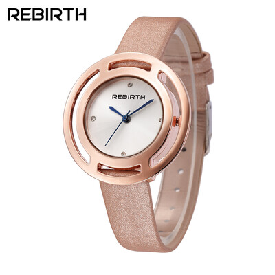 

REBIRTH Libofu fashion Korean version of the double circle simple casual female form student girl ladies belt watch female