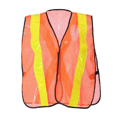 

LA-2038 Reflective Safety Vest High Visibility Safety Vest Bright Neon Color Breathable Vest with Reflective Strips for Constructi