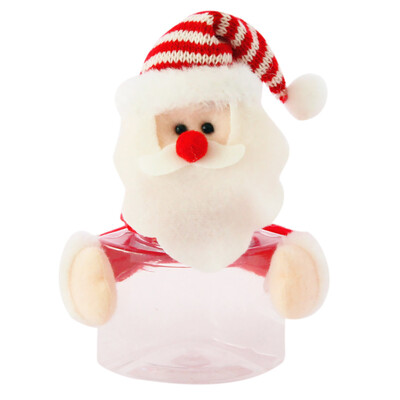 

Toponeto Christmas Candy Jar Santa Claus SnowmanElk Christmas Gift Desktop Window Decor
