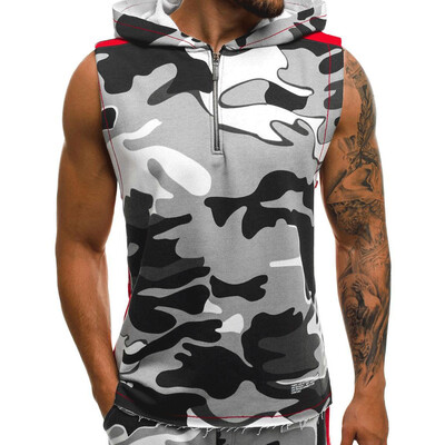 

Summer New Mens Clothes Pullover Slim Fit Blouse Basic Hoodie Gym T-shirt Tops