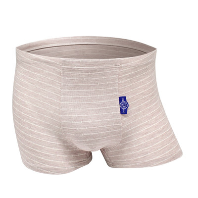 

New modal flower yarn strip simple green comfortable breathable mens boxer briefs ONME