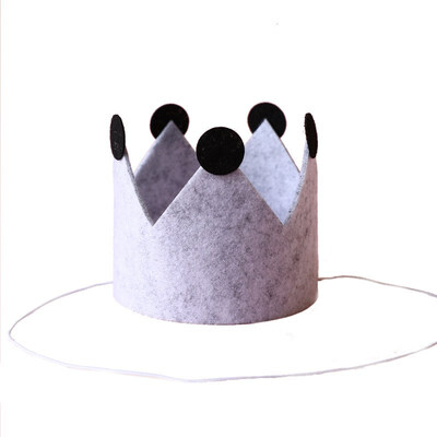 

FUNNYBUNNY Thickened Felt Cloth Crown Party Hat Baby Birthday Birthday Hat Festival Celebration Decorative Hat Decoration