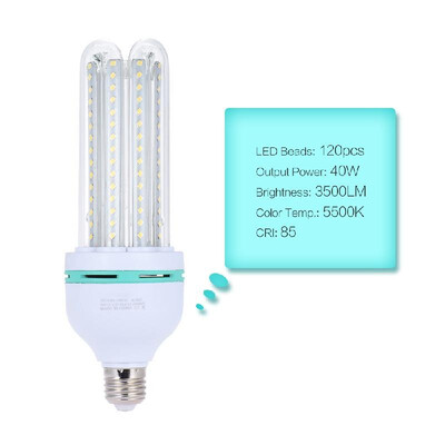 

40W 3500LM 5500K White Energy Saving E27 LED Corn Bulb Light Lamp 120pcs 2835 Beads for Video Studio Photography Home Street Lamp