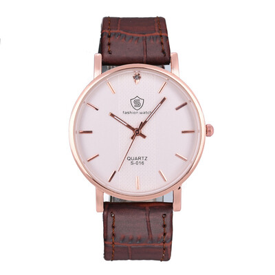 Mens business fashion simple scale quartz watch leisure