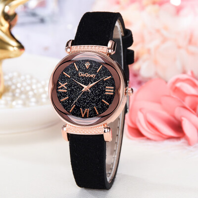 

RM Fashion Simple Roman Numeral Scale Starry Dial Dial Quartz Female Watch