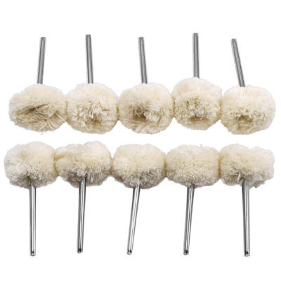 

10pcs 3mm Shank Wooled Polishing Wheels Grinding Brush Buffing Pad Rotary Tool