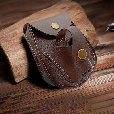 

Toponeto Outdoor Sport Steel Ball Leather Bag Package Back Through The Belt