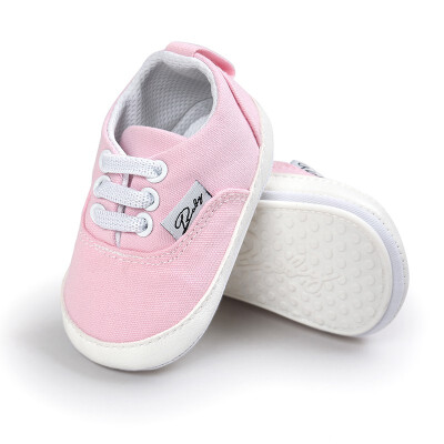 

Baby Boys Girls Shoes Canvas Toddler Sneakers Anti-Slip Infant First Walkers 0-18 Months