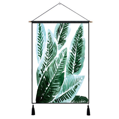 

Toponeto Unframed Banana Leaf Oil Painting Print Picture Home Wall Room Wall Hanging