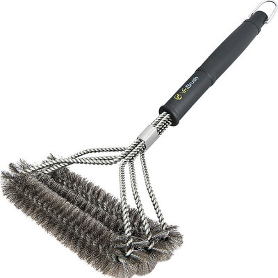 

Barbecue Grill Cleaning Brush Stainless Steel Tool Non-stick Cleaning Brushes With Durable Handle Kitchen Cleaning Accessories