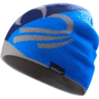 

Aonijie M24 hat men&women winter tide outdoor knit hat fashion cold fleece warm thickening big head hair wool hat sapphire blue