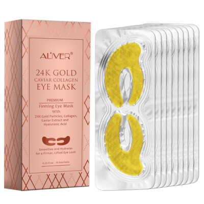 

24K Gold Collagen Eye Mask Hydrating Firming Skin Remove Black Circles Eye Bags Anti-aging Gel Eye Patch