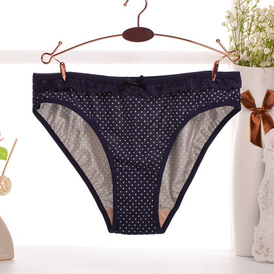 

Milk silk printed womens underwearGW1608002