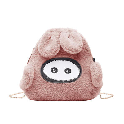 

Pig Soft Plush Handbag Women Messenger Bag Crossbody Purse Shoulder Bag